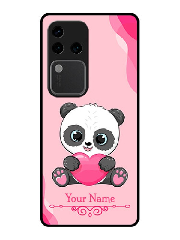 Custom Vivo V30 Pro 5G Custom Glass Phone Case - Cute Panda Design