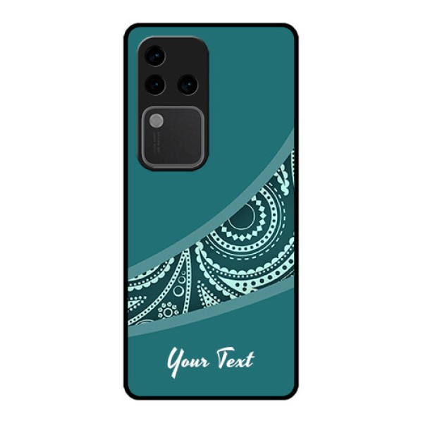 Vivo V30 Pro 5G Custom Glass Phone Case - Semi Visible Floral Design