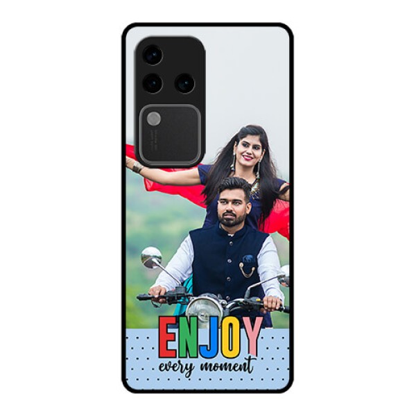 Vivo V30 Pro 5G Custom Glass Phone Case - Enjoy Every Moment Design Vivo V30 Pro 5G Custom Glass Phone Case - Enjoy Every Moment Design