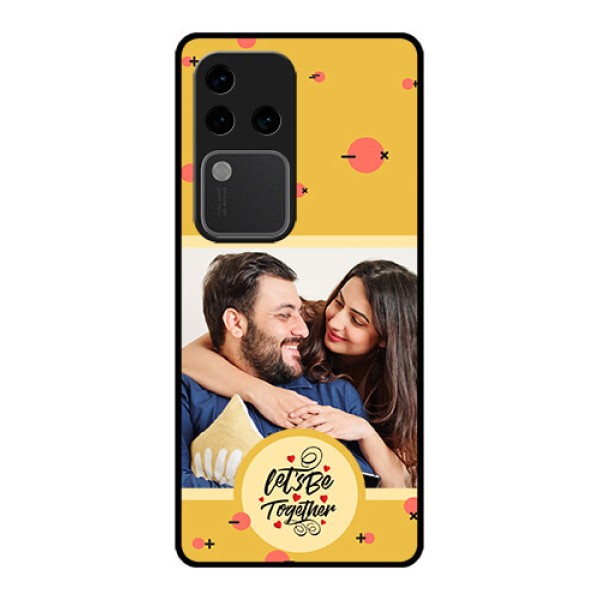 Vivo V30 Pro 5G Custom Glass Phone Case - Lets Be Together Design
