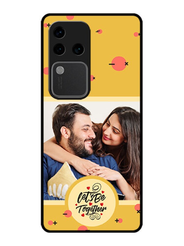 Custom Vivo V30 Pro 5G Custom Glass Phone Case - Lets Be Together Design