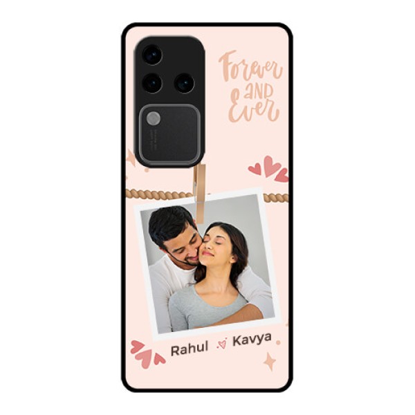 Vivo V30 Pro 5G Custom Glass Phone Case - Forever And Ever Love Design