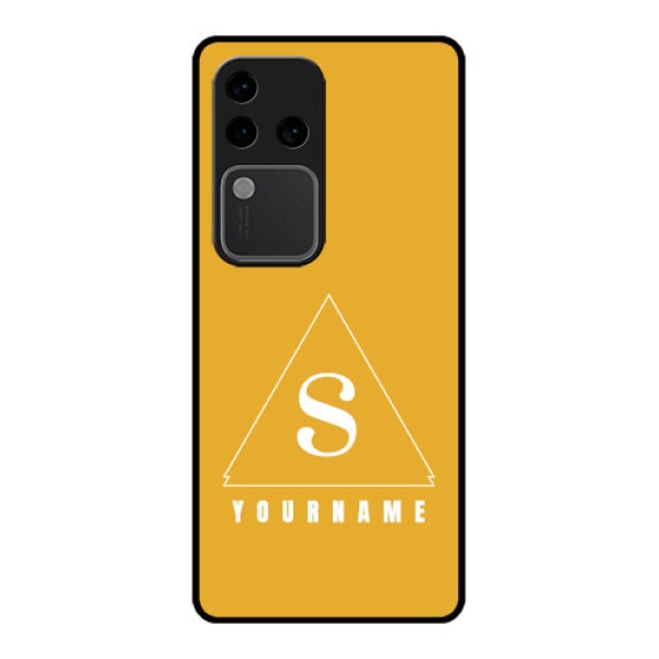 Vivo V30 Pro 5G Custom Glass Phone Case - Simple Triangle Design Vivo V30 Pro 5G Custom Glass Phone Case - Simple Triangle Design