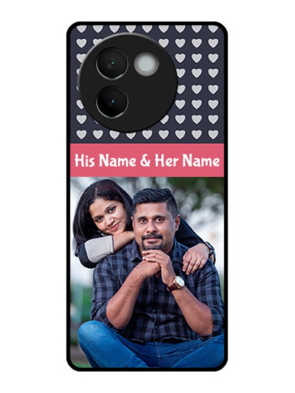 Custom Vivo V30E 5G Custom Glass Phone CaseLove Symbols Design