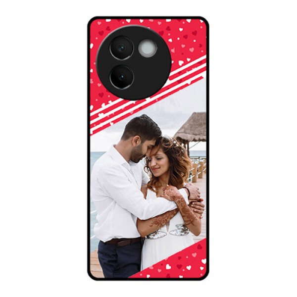 Vivo V30E 5G Custom Glass Phone CaseValentines Gift Design