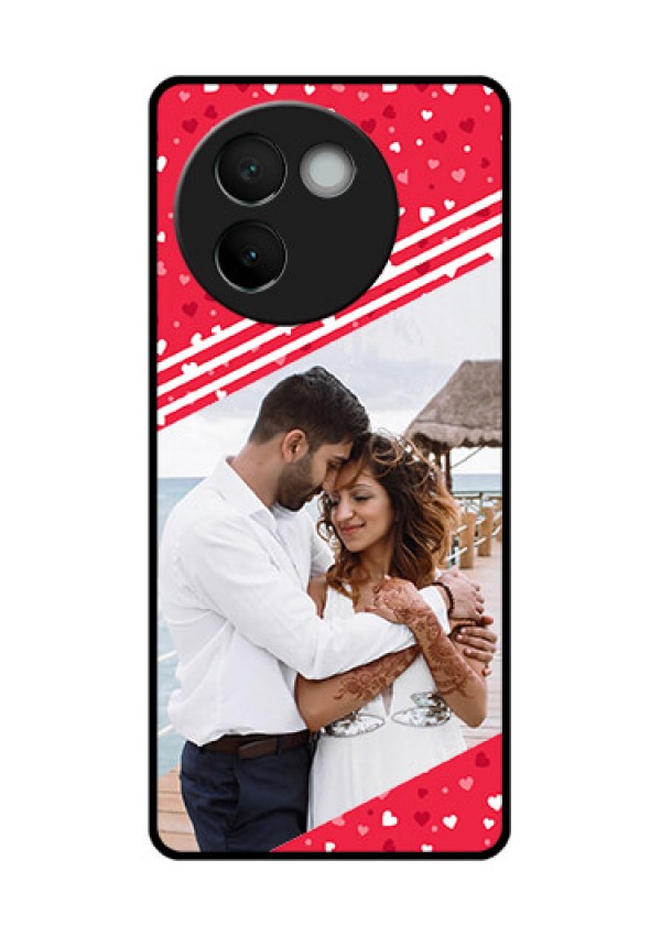 Vivo V30E 5G Custom Glass Phone CaseValentines Gift Design