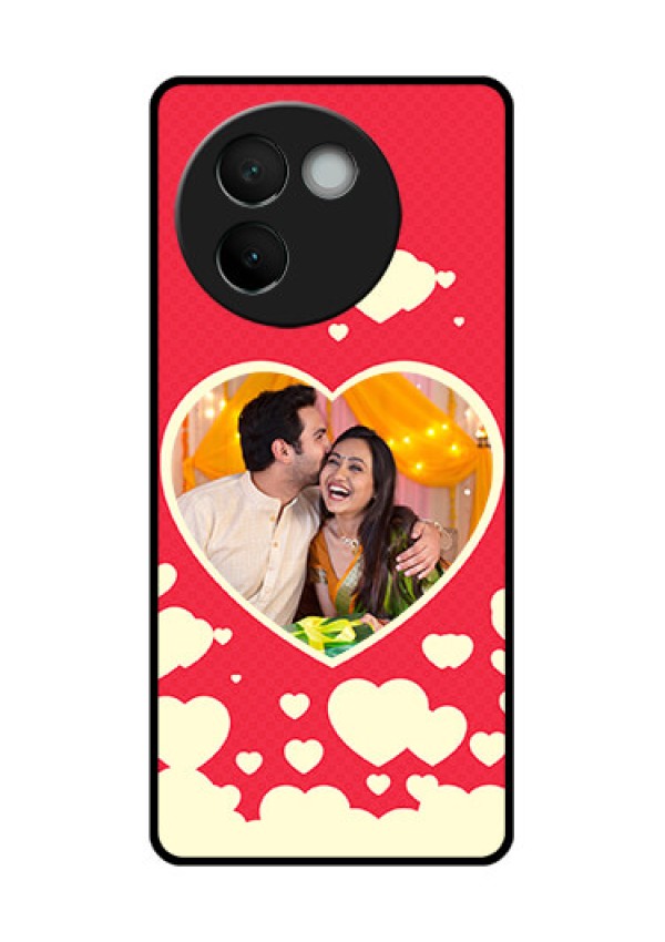 Vivo V30E 5G Custom Glass Phone CaseLove Symbols Phone Cover Design