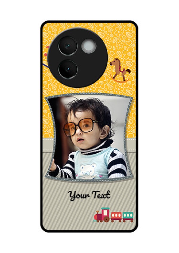 Vivo V30E 5G Custom Glass Phone CaseBaby Picture Upload Design