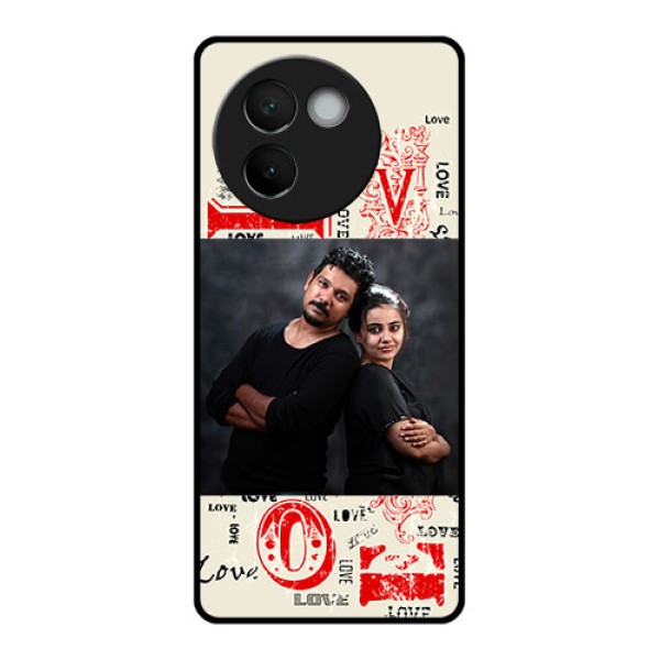 Vivo V30E 5G Custom Glass Phone CaseTrendy Love Design Case Vivo V30E 5G Custom Glass Phone CaseTrendy Love Design Case