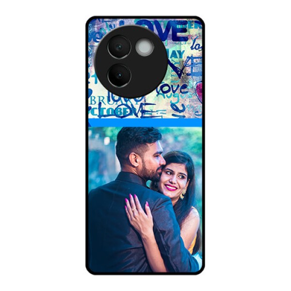 Vivo V30E 5G Custom Glass Phone CaseColorful Love Design