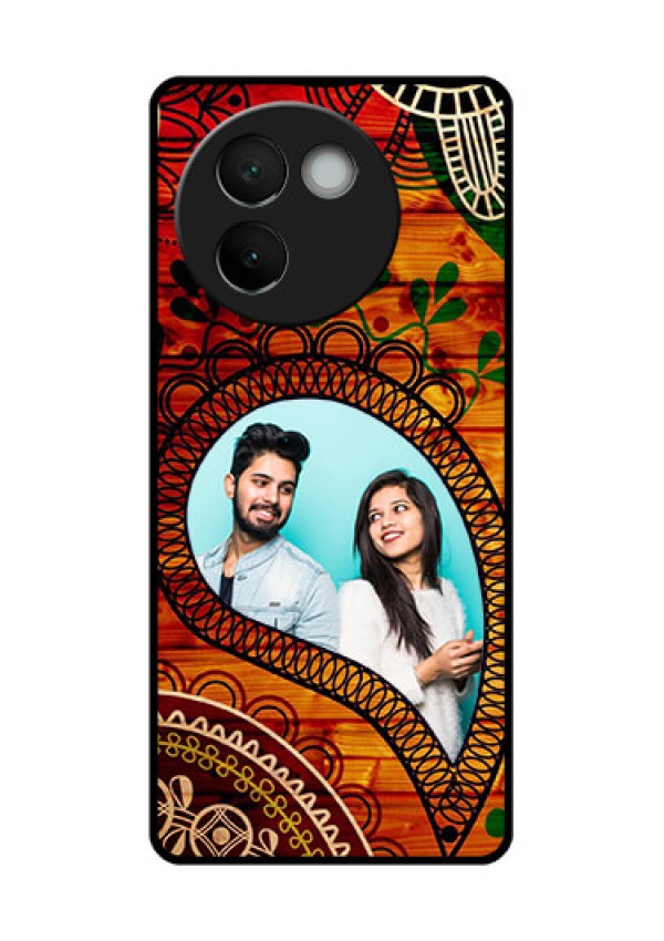Vivo V30E 5G Custom Glass Phone CaseAbstract Colorful Design