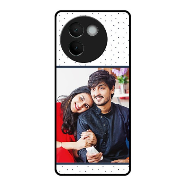 Vivo V30E 5G Custom Glass Phone CasePremium Dot Design
