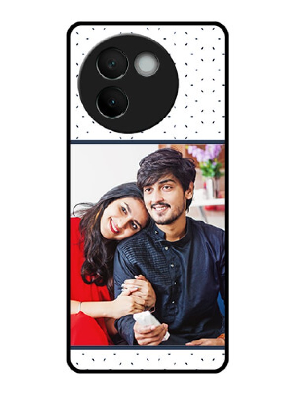 Custom Vivo V30E 5G Custom Glass Phone CasePremium Dot Design