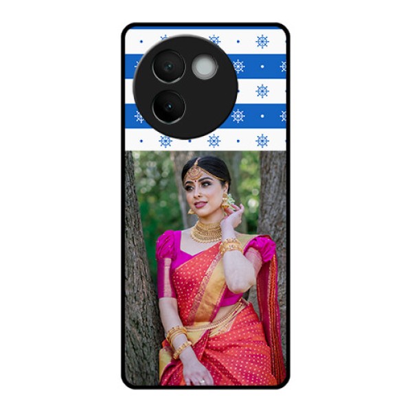 Vivo V30E 5G Custom Glass Phone CaseSnow Pattern Design