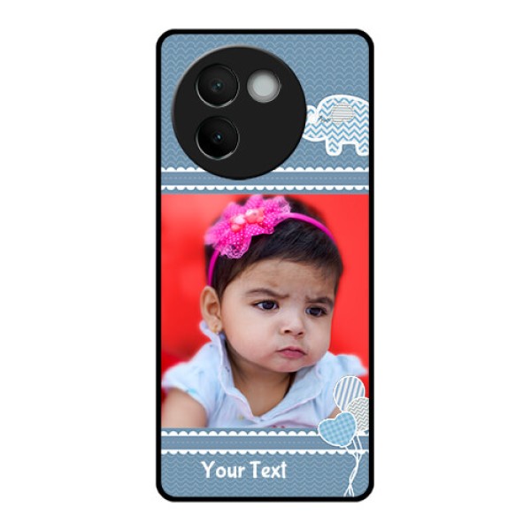 Vivo V30E 5G Custom Glass Phone CaseWith Kids Pattern Design