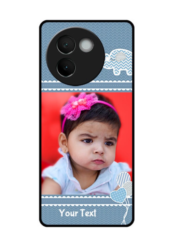 Vivo V30E 5G Custom Glass Phone CaseWith Kids Pattern Design