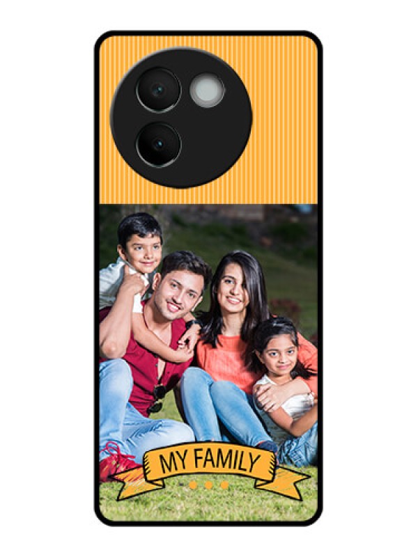 Custom Vivo V30E 5G Custom Glass Phone CaseMy Family Design