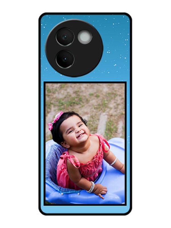 Custom Vivo V30E 5G Custom Glass Phone CaseWave Pattern Colorful Design