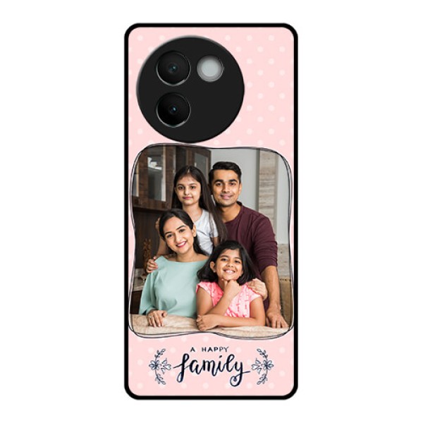 Vivo V30E 5G Custom Glass Phone CaseFamily With Dots Design