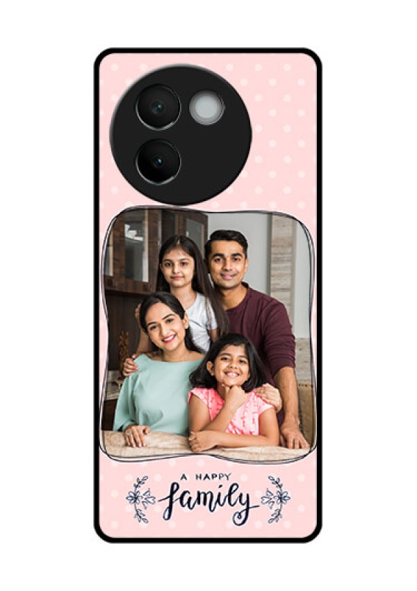 Vivo V30E 5G Custom Glass Phone CaseFamily With Dots Design