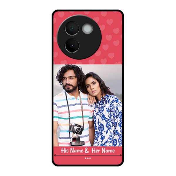 Vivo V30E 5G Custom Glass Phone CaseSimple Love Design