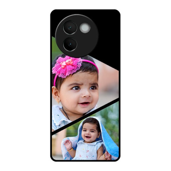 Vivo V30E 5G Custom Glass Phone CaseSemi Cut Design