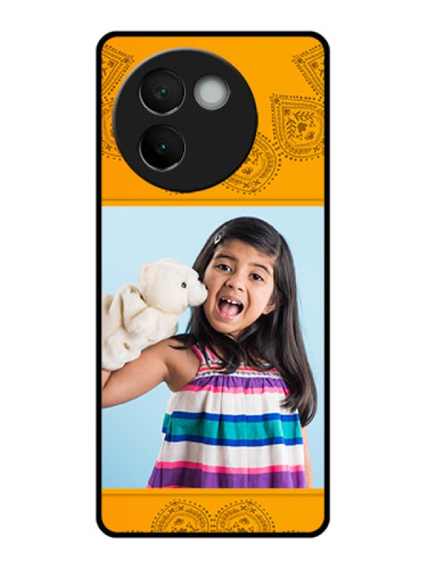 Custom Vivo V30E 5G Custom Glass Phone CasePhoto Wedding Design