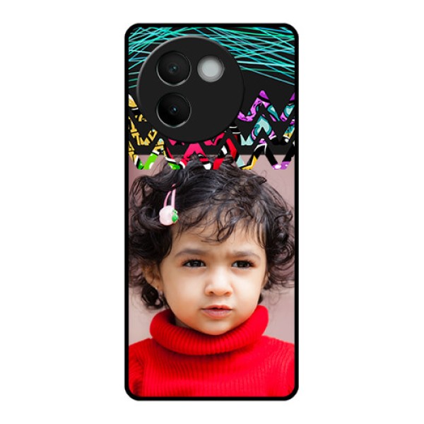 Vivo V30E 5G Custom Glass Phone CaseNeon Abstract Design