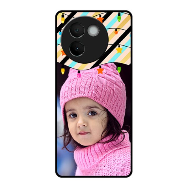 Vivo V30E 5G Custom Glass Phone CaseLights Hanging Design