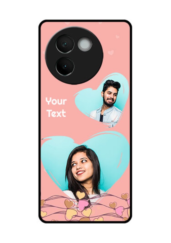 Vivo V30E 5G Custom Glass Phone CaseLove Doodle Design