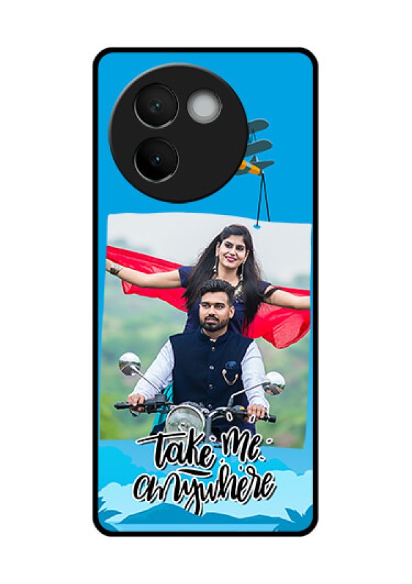 Vivo V30E 5G Custom Glass Phone CaseTraveller Design