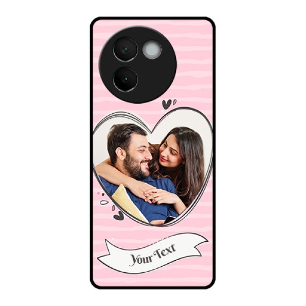 Vivo V30E 5G Custom Glass Phone CaseVintage Heart Design Vivo V30E 5G Custom Glass Phone CaseVintage Heart Design