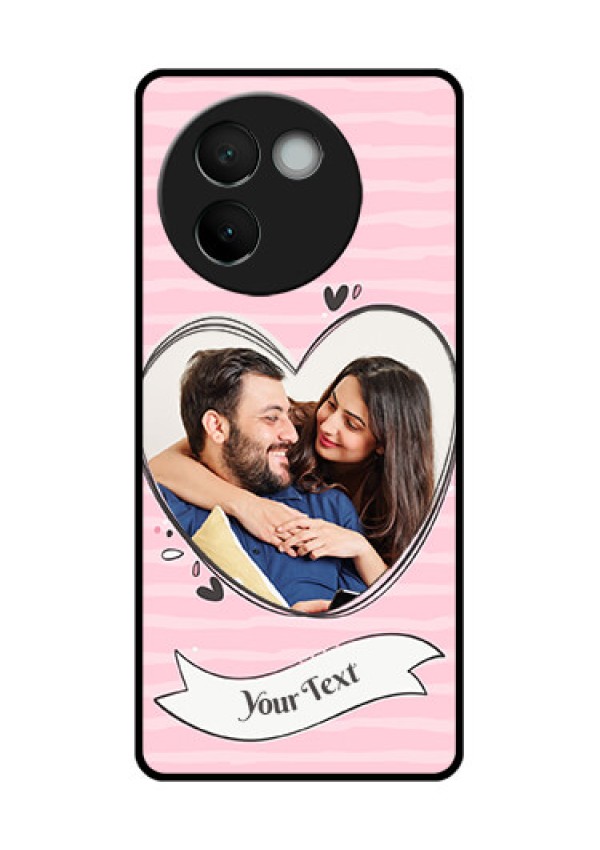 Vivo V30E 5G Custom Glass Phone CaseVintage Heart Design