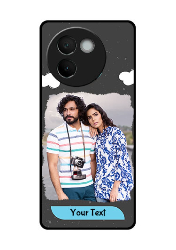 Vivo V30E 5G Custom Glass Phone CaseSplashes With Love Doodles Design