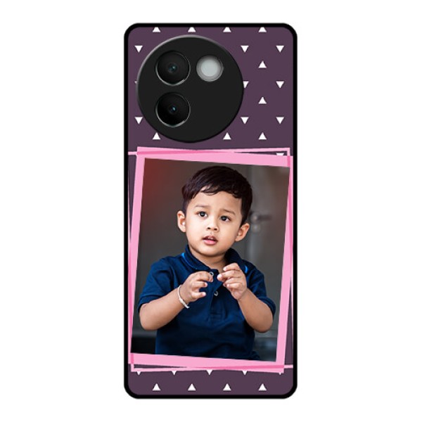 Vivo V30E 5G Custom Glass Phone CaseTriangle Pattern Dotted Design Vivo V30E 5G Custom Glass Phone CaseTriangle Pattern Dotted Design