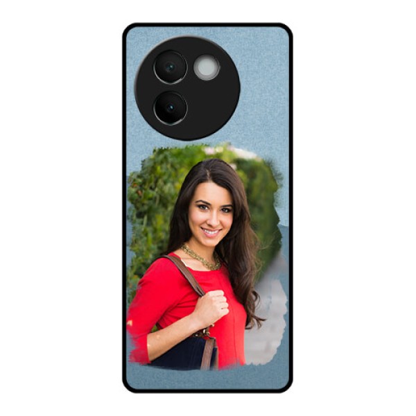 Vivo V30E 5G Custom Glass Phone CaseGrunge Line Art Design Vivo V30E 5G Custom Glass Phone CaseGrunge Line Art Design