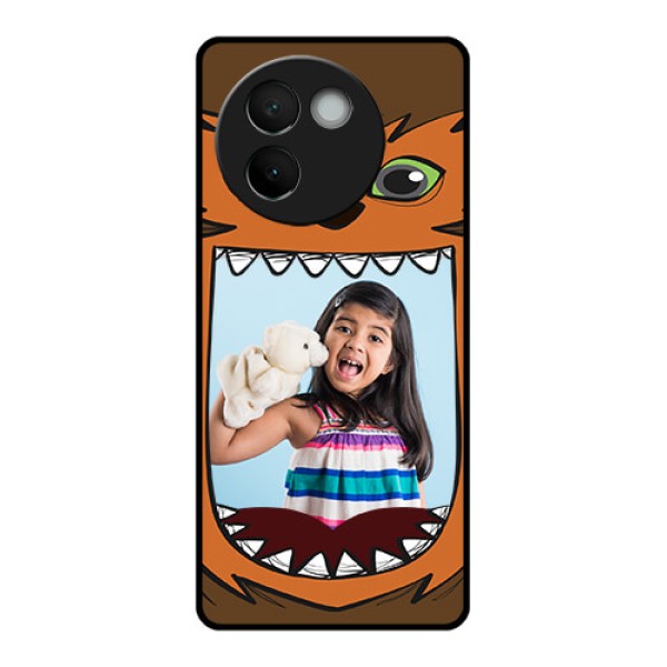 Vivo V30E 5G Custom Glass Phone CaseOwl Monster Back Case Design Vivo V30E 5G Custom Glass Phone CaseOwl Monster Back Case Design