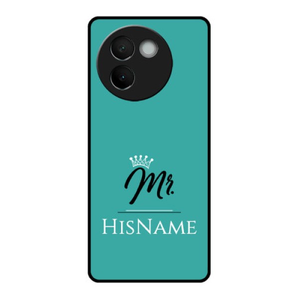 Vivo V30E 5G Custom Glass Phone CaseMr With Name Design