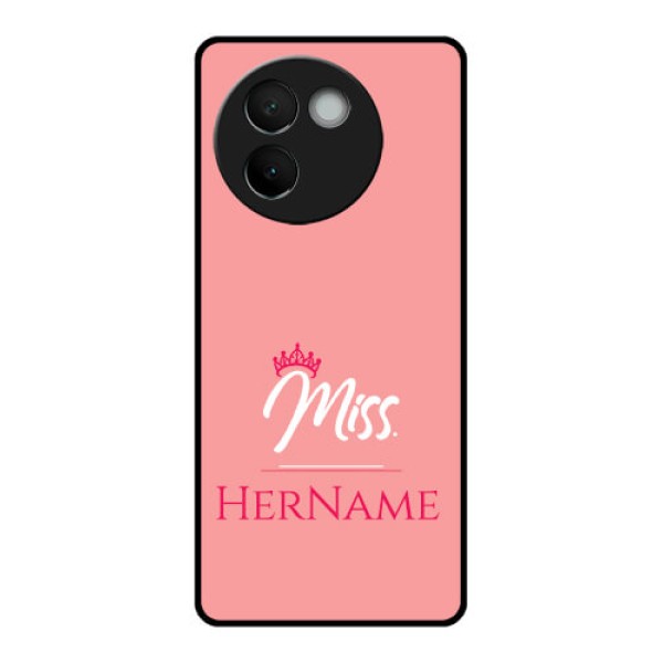 Vivo V30E 5G Custom Glass Phone CaseMrs With Name Design