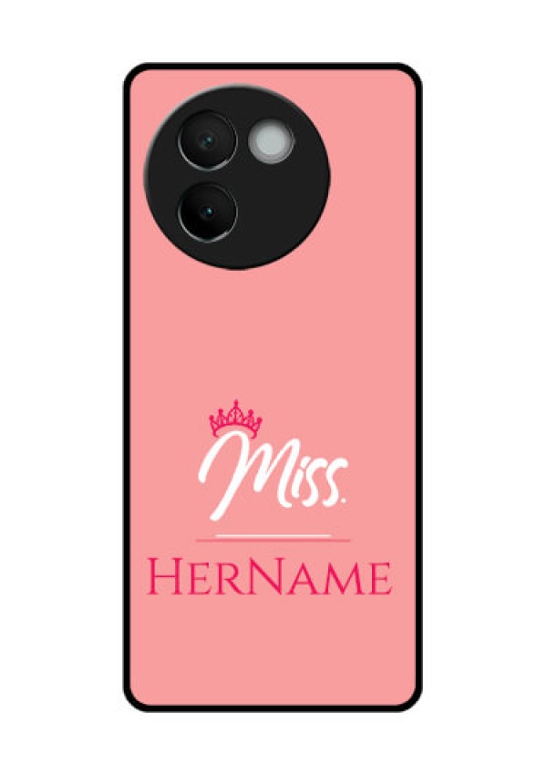 Vivo V30E 5G Custom Glass Phone CaseMrs With Name Design