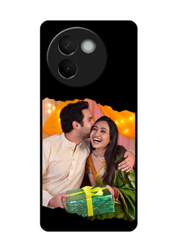 Vivo V30E 5G Custom Glass Phone CaseTear - Off Design