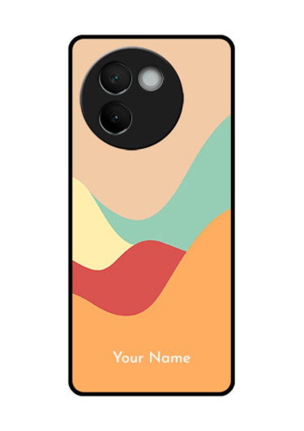 Vivo V30E 5G Custom Glass Phone CaseOcean Waves Multi - Colour Design
