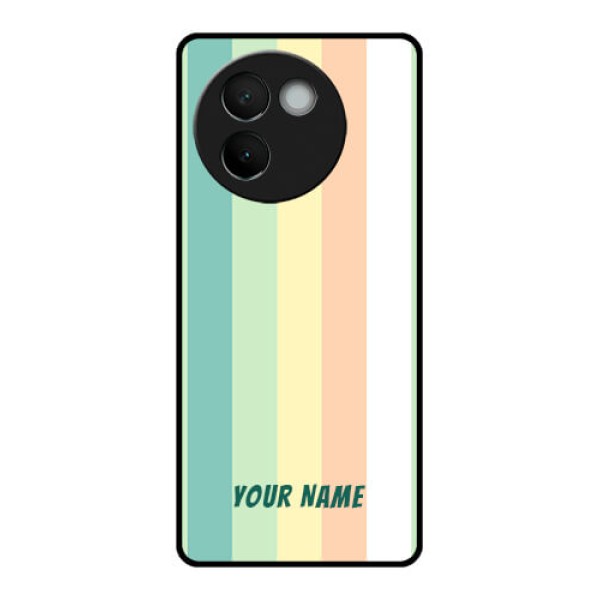 Vivo V30E 5G Custom Glass Phone CaseMulti - Colour Stripes Design Vivo V30E 5G Custom Glass Phone CaseMulti - Colour Stripes Design