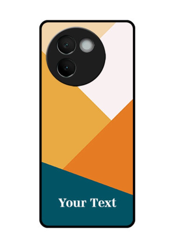 Vivo V30E 5G Custom Glass Phone CaseStacked Multi - Colour Design