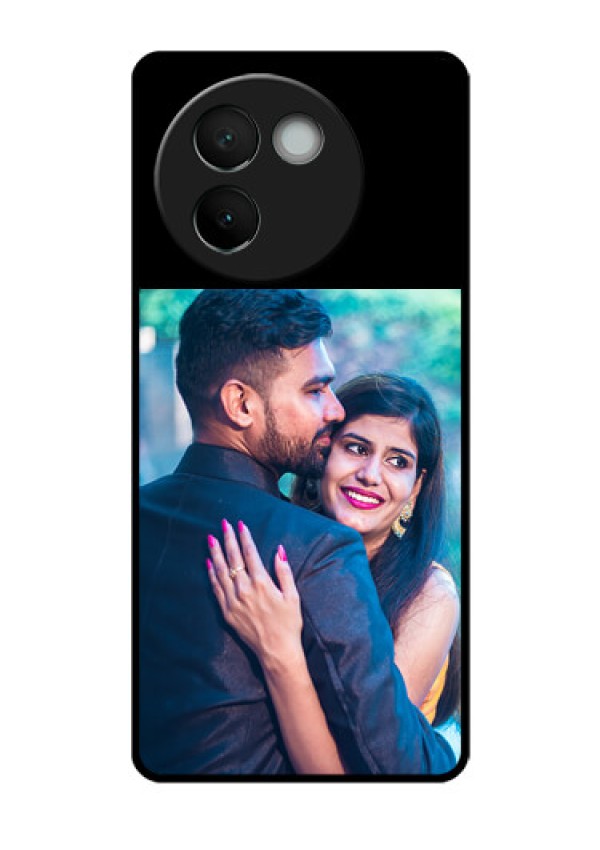 Vivo V30E 5G Custom Glass Phone Case - Upload Full Picture With Custom Color Design