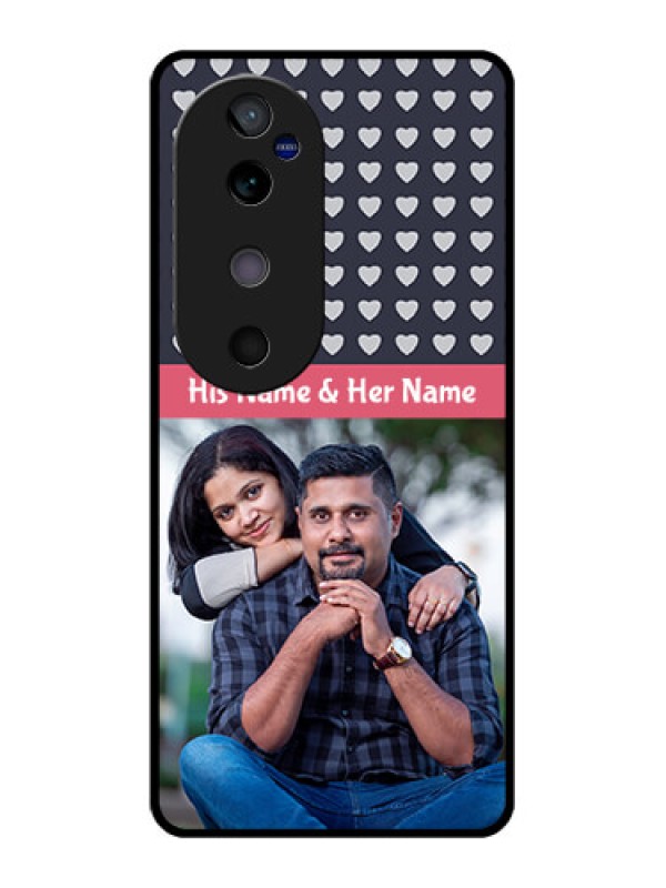 Custom Vivo V40 5G Custom Glass Phone CaseLove Symbols Design