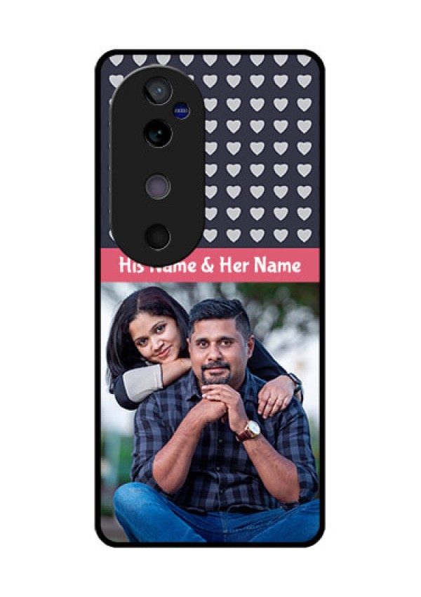 Vivo V40 5G Custom Glass Phone CaseLove Symbols Design