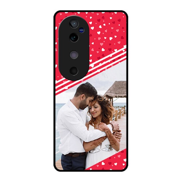 Vivo V40 5G Custom Glass Phone CaseValentines Gift Design