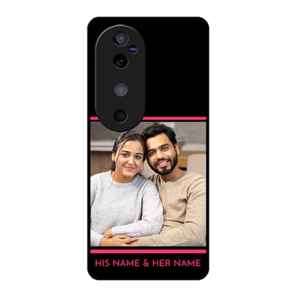 Vivo V40 5G Custom Glass Phone CaseWith Add Text Design