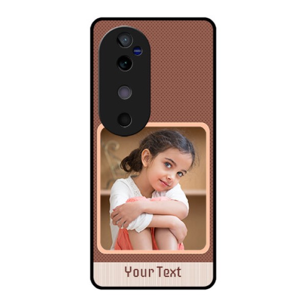 Vivo V40 5G Custom Glass Phone CaseSimple Pic Upload Design
